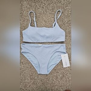 Athleta Sky Blue Two-Piece Swim Suit